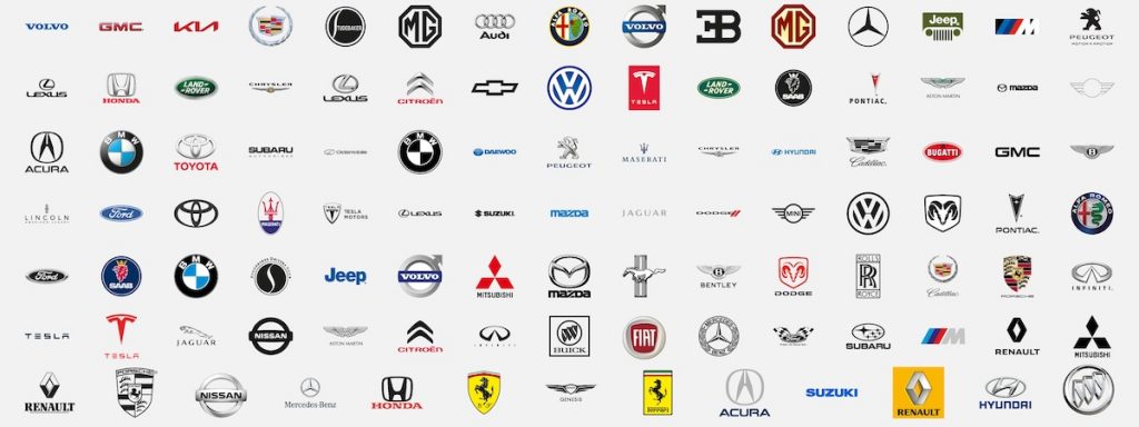 Auto Logos im Überblick: Jedes einzelne ist einzigartig. Foto: Adobe / Hunman